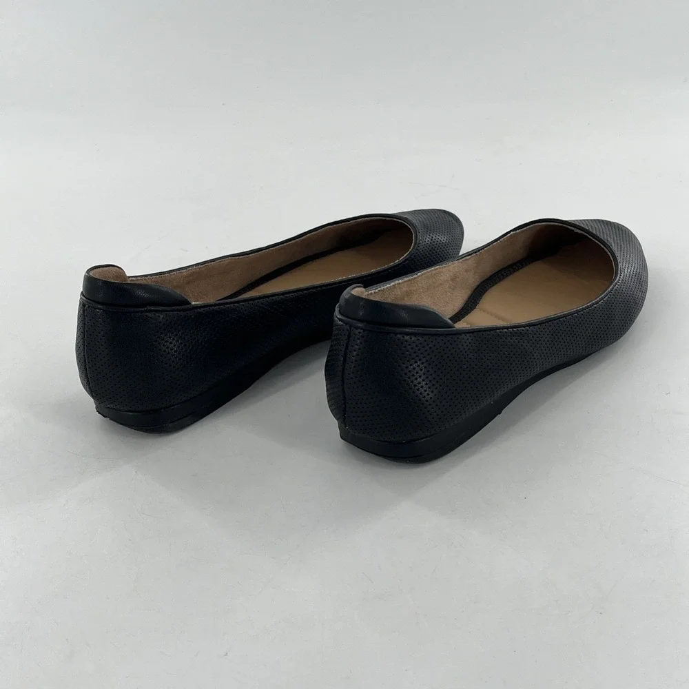 Kelly & Katie Ballet Flat Womens‎ Black 11 M Laser Cut Perfoated Slip On Arlie